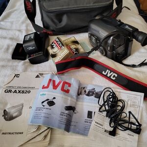 Black Camcorder with Accessories